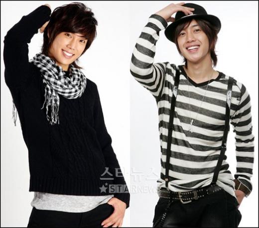 SS501의 박정민(왼쪽)과 김현중 ⓒ최용민, 임성균 기자