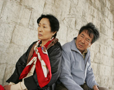 김혜자(왼쪽)와 최불암