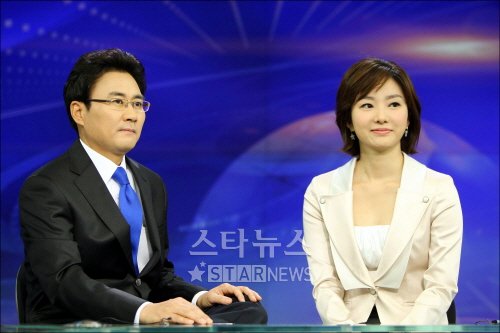 1TV \'KBS 뉴스 9\'의 박영환·조수빈 앵커 ⓒ송희진 기자
