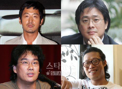 배우 하정우, 박찬욱 감독, 유해진, 봉준호 감독(시계방향) ⓒ 머니투데이 스타뉴스