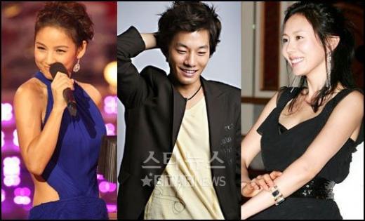 사진 왼쪽부터 '2008 SBS 가요대전' MC로 발탁된 이효리 이천희 박예진 ⓒ머니투데이 스타뉴스