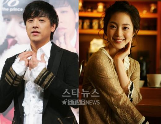 '2008 SBS 연기대상' MC로 발탁된 류시원(왼쪽)과 한예슬 ⓒ머니투데이 스타뉴스