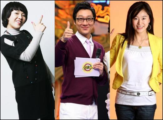 왼쪽부터 '2008 SBS 연예대상' MC로 발탁된 신봉선 이휘재 예지원 ⓒ머니투데이 스타뉴스