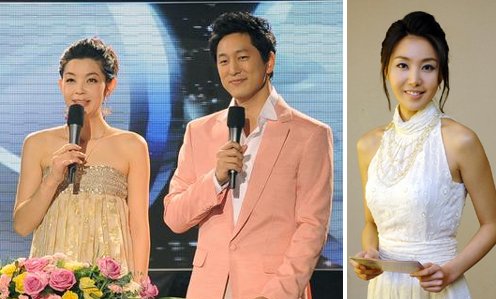 2008 KBS 가요대축제 MC를 맡은 황수경·한석준·박사임 아나운서 <사진출처=KBS><br /><br />

