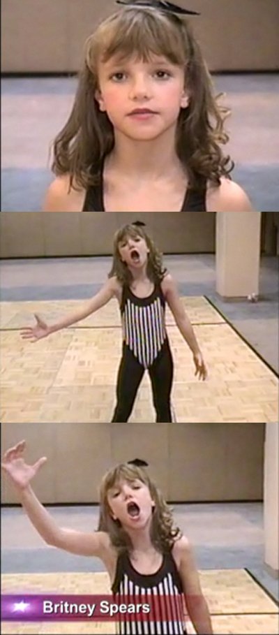 브리트니 스피어스가 9살 때 공개 오디션에 참가한 모습 <사진=abc.com화면캡처>