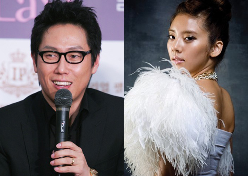 윤종신(왼쪽)과 손담비
