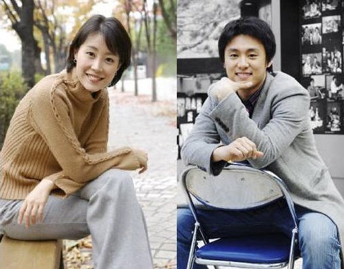 ↑박혜진(왼쪽)과 오상진 아나운서