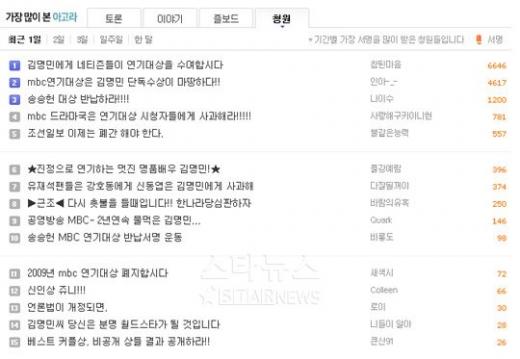 ↑ 다음 아고라 청원