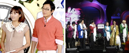 ↑MBC '스타의 친구를 소개합니다'(왼쪽)와 '무한도전'