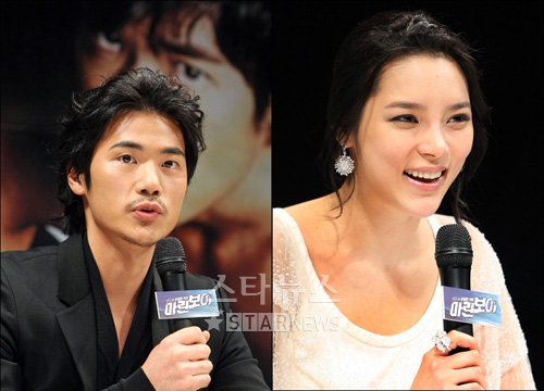 '마린보이' 김강우 박시연(오른쪽) ⓒ 송희진 기자
