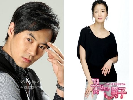 MBC '일요일 일요일 밤에'의 '우리결혼했어요' 설특집에 투입되는 새커플 전진(왼쪽)과 이시영