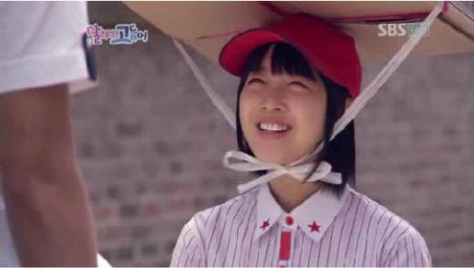↑ SBS 드라마 \'달려라 고등어\'에 출연할 당시의 박보영. SBS 방송 캡쳐 화면.