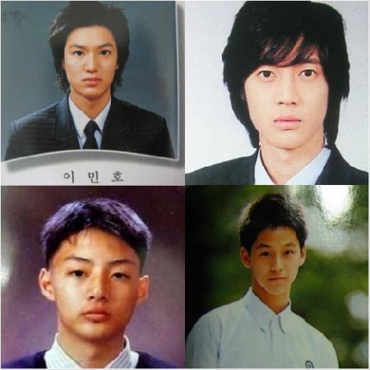 ↑ 꽃보다 남자 F4 졸업사진 이민호 김현중 김범 김준 (왼쪽 위부터 시계방향으로)