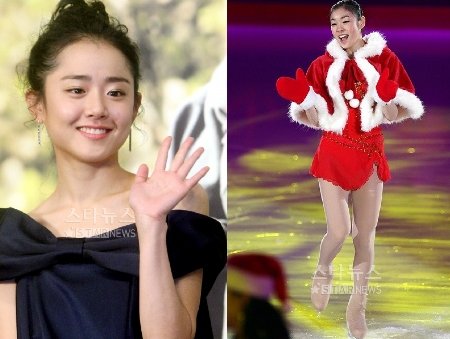문근영(왼쪽)과 김연아 ⓒ머니투데이 스타뉴스 