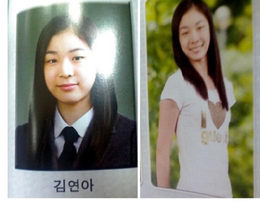 ↑김연아 졸업사진ⓒ수리고 졸업앨범