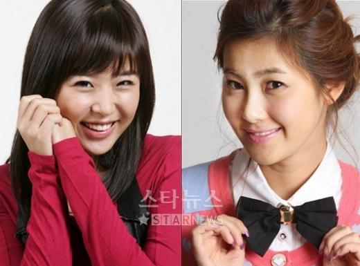 ↑신지(왼쪽)와 솔비