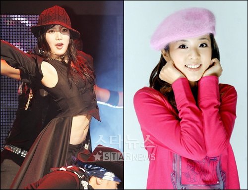 ↑박봄(왼쪽)과 박산다라