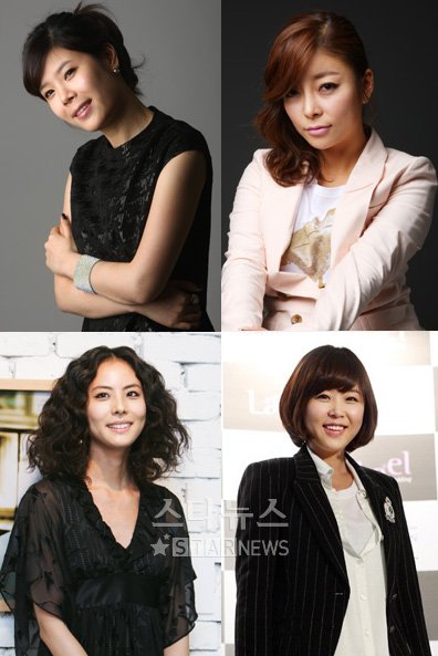 ↑린, 화요비, 신지, 박지윤(왼쪽 위부터 시계방향으로)