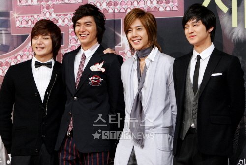 KBS 2TV '꽃보다 남자'의 F4 김준, 이민호, 김현중, 김범 ⓒ송희진 기자