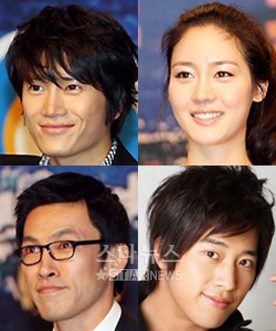 SBS '태양을 삼켜라'의 지성, 성유리, 이완, 유오성(왼쪽 위부터 시계방향) ⓒ머니투데이 스타뉴스