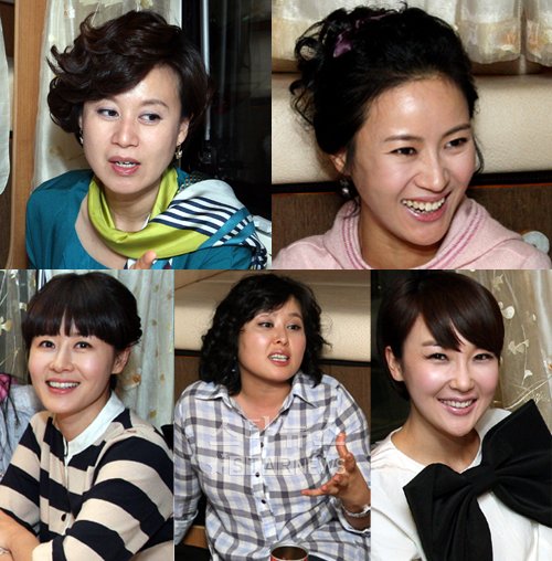 박미선,김희정,최은경,홍지민,정선경(맨 윗쪽 왼쪽부터 시계방향)ⓒ홍봉진기자@