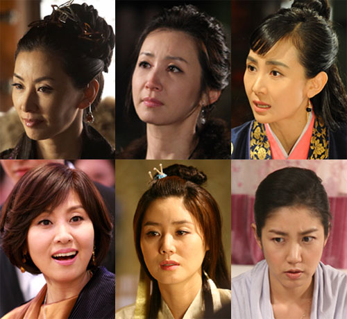 이미숙, 전인화, 채시라, 유호정, 김성령, 최명길(왼쪽 위부터 시계방향) <사진=KBS, SBS, MBC>