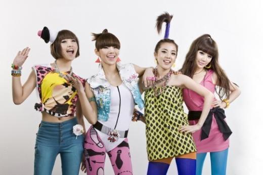 ↑2NE1의 공민지,씨엘,산다라박,박봄(왼쪽부터)
