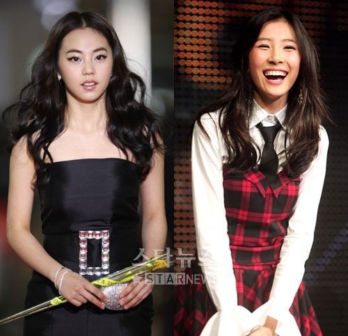 원더걸스의 소희(왼쪽)와 선미