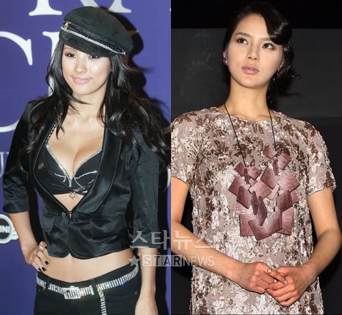 이효리(왼쪽)과 박시연 ⓒ머니투데이 스타뉴스