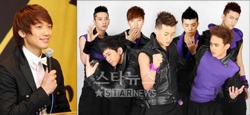 비(왼쪽)와 2PM ⓒ사진=머니투데이 스타뉴스