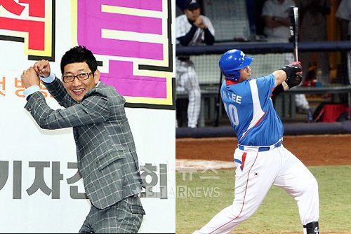 김창렬(왼쪽)과 이대호 야구선수 ⓒ머니투데이 스타뉴스