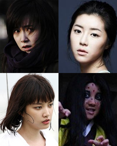 '불신지옥'의 남상미, '요가학원'의 박한별, '전설의 고향-목각귀'의 어린 원혼, '혼'의 임주은 