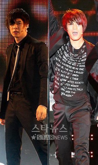 ↑동방신기의 믹키유천(왼쪽)과 영웅재중