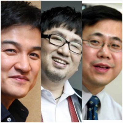 최근 연이어 변희재 대표에게 비판 발언을 쏟아낸 영화배우 박중훈, 작곡가 방시혁, 시사평론가 유창선(왼쪽부터)