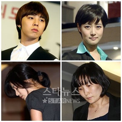 지드래곤,김주하,박경림,송혜교(왼쪽 위부터 시계방향)