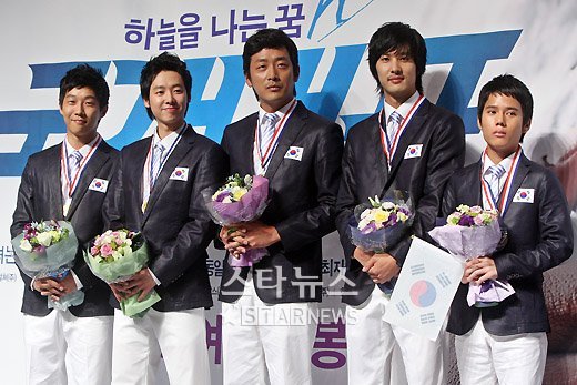 최재환 김동욱 하정우 김지석 이재응(오른쪽) ⓒ 머니투데이 스타뉴스