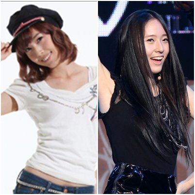 소녀시대 제시카(왼쪽)와 에프엑스 크리스탈 ⓒ사진=SM엔터테인먼트