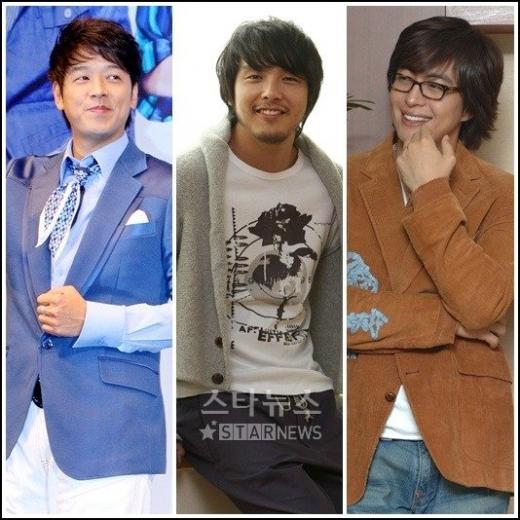한류스타 류시원 박용하 배용준 ⓒ머니투데이 스타뉴스