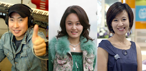 박명수, 이경실, 박미선(왼쪽부터)