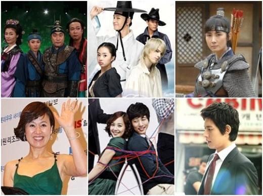 27일 종영되는 MBC '개그야' '탐나는도다' KBS 2TV '천추태후'(위 왼쪽부터)와 새롭게 등장할 주말 프로그램인 MBC '하.땅.사' '인연만들기, KBS 2TV '열혈장사꾼'(아래 왼쪽부터)