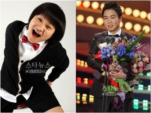 KBS 2TV '상상플러스'에 새로 투입된 MC 김신영(왼쪽)과 황현희 ⓒ사진=머니투데이 스타뉴스