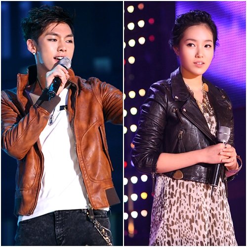 '슈퍼스타K'에서 탈락한 김주왕(왼쪽)과 박세미 ⓒ사진=Mnet