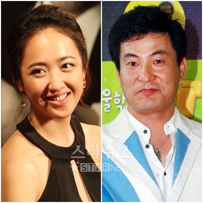 김민정(왼쪽)과 이한위 ⓒ사진=임성균 기자, 송희진 기자
