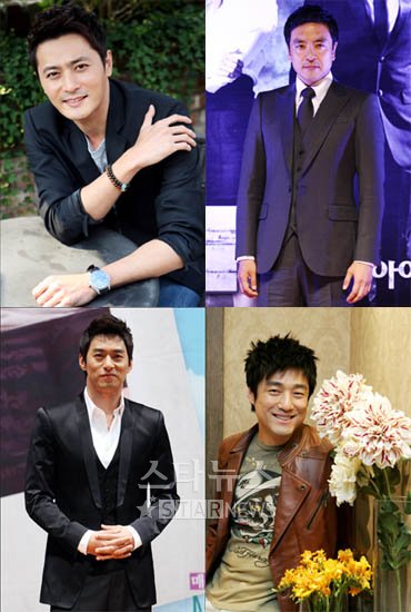 장동건 김승우 지진희 주진모(맨 위 시계방향)ⓒ머니투데이 스타뉴스