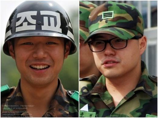 오는 27일 전역하는 천정명(왼쪽)과 노유민 ⓒ사진=아미진, 임성균 기자 tjdrbs23@
