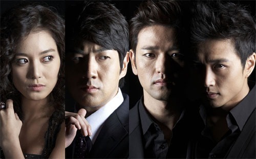 SBS 월화극 '천사의 유혹'의 이소연 한상진 배수빈 김태현(왼쪽부터)
