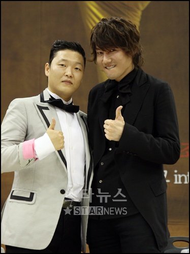 싸이(왼쪽)와 김장훈 ⓒ유동일 기자 eddie@
