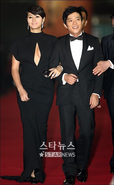 김혜수와 이범수(오른쪽) ⓒ 임성균 기자