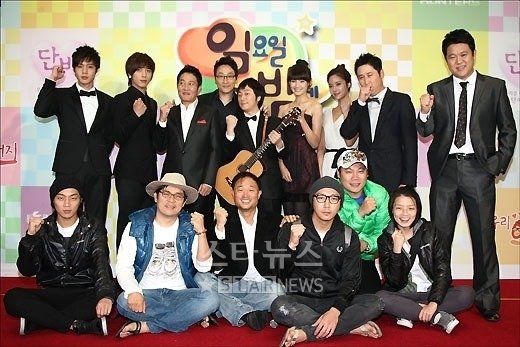 김영희 PD와 '일밤' MC들 ⓒ임성균기자