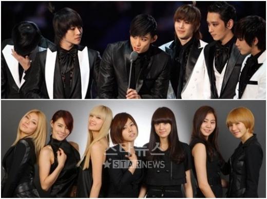 2PM(위)과 애프터스쿨 ⓒ사진=머니투데이 스타뉴스